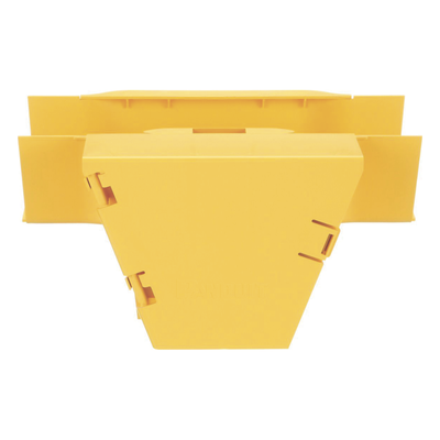 PANDUIT FRVT4X4LYL - Accesorio en T para Canaleta 4x4 / Conexión Horizontal a Bajada Vertical 90° / Radio de Curvatura 50.8 mm / Tapa | SIERRA STORE
