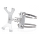 Kit de Montaje en Poste / Ajustable / Aluminio RAL 9006 / Postes 133 mm / 350 g | SIERRA STORE