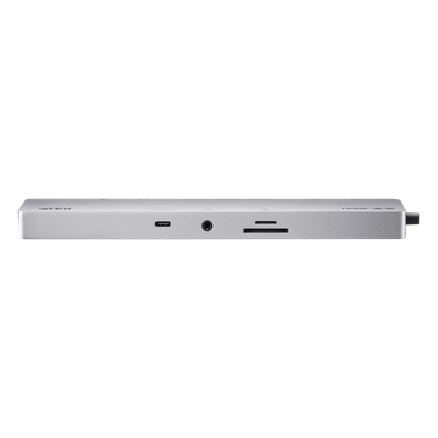 Dock Multipuerto USB-C / 11 en 1 / 8K@120Hz Single o Dual 4K@60Hz / PD 100W / USB 3.2 Gen 1 / Ethernet Gigabit / SD MicroSD / Aluminio | SIERRA STORE