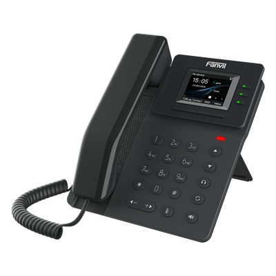 Teléfono IP Empresarial / 4 Líneas SIP / Pantalla LCD 2.4 Pulgadas Color / Conferencia 6 Vías / PoE 802.3af / Audio HD Opus | SIERRA STORE