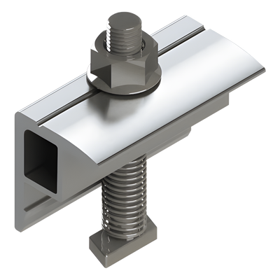Abrazadera Final para Módulos Fotovoltaicos / Aluminio Serie 6000 / Compatible 30-40 mm / Sistemas N Rail y S Rail | SIERRA STORE