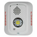 Sirena con Estrobo LED / 2 Hilos / Montaje en Pared / 24 Vcd / Candela Seleccionable / Texto en Español | SIERRA STORE