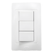 Apagador Triple Sencillo de 10 A/ 127 V CA ~ 60 Hz / Color Blanco. | SIERRA STORE