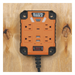 Multicontacto Industrial / 4 Salidas 120 Vca / 2 USB-A y 1 USB-C / Luces LED Integradas / Soporte Magnético / Cable 5' (1.5 m) | SIERRA STORE