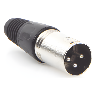Conector XLR / 3 Pines Macho / Rango Térmico -30°C a +80°C / Corriente 16 A / Diámetro Cable 3.5-8.0 mm | SIERRA STORE