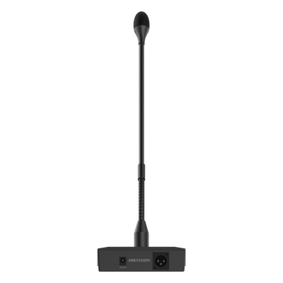 HIKVISION DS-QAE0MG0G1 - Micrófono de Voceo / Cuello Ganso 409 mm / Alimentación 12 V / Phantom 48 V / Respuesta 20 Hz a 20 kHz / LED | SIERRA STORE