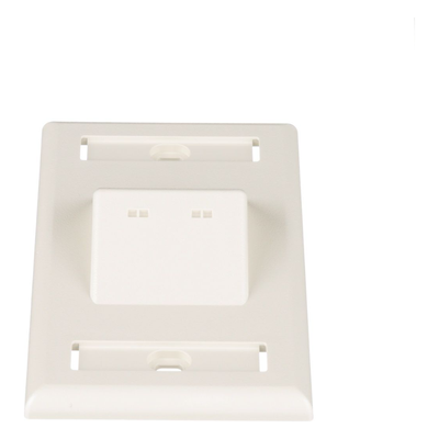 PANDUIT CFPSL2IWY - Placa de Pared Vertical / 2 Puertos Mini-Com Inclinados / ABS / Blanco Mate / Con Etiquetas | SIERRA STORE