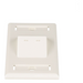 PANDUIT CFPSL2IWY - Placa de Pared Vertical / 2 Puertos Mini-Com Inclinados / ABS / Blanco Mate / Con Etiquetas | SIERRA STORE