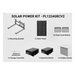 Kit Solar PoE / 225 W / 12 Vcc / 120 Ah / 60 h Autonomía / 802.3af/at / PoE Pasivo 24 Vcc / 738 ft² Cobertura | SIERRA STORE
