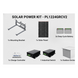 Kit Solar PoE / 225 W / 12 Vcc / 120 Ah / 60 h Autonomía / 802.3af/at / PoE Pasivo 24 Vcc / 738 ft² Cobertura | SIERRA STORE