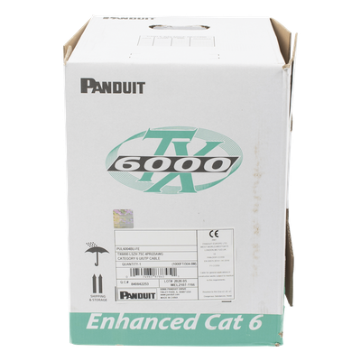 PANDUIT PUL6004BU-FE - Bobina de Cable UTP 305 m. de Cobre, TX6000™ PanNet, Reelex, Azul, Categoría 6 Mejorado (23 AWG), LSZH (Bajo | SIERRA STORE