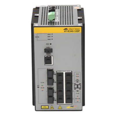 Switch Industrial PoE+ / Capa 3 / 8 Puertos Gigabit / 4 SFP / TAA | SIERRA STORE