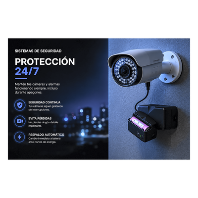 LINKEDPRO BY EPCOM LP25CD - UPS de CD / 25 W / Salida 12 Vcd / Entrada 90-264 Vca / Batería de Litio 2600 mAh / Tiempo de Carga 3 h al | SIERRA STORE