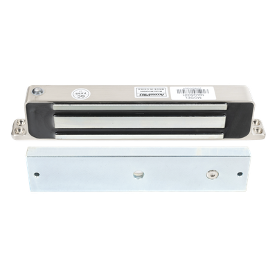 ACCESSPRO MAG600H - Chapa Magnética Electromagnética / 600 lbs (272 kg) / Montaje Superficial / IP68 / Dual 12V/24V DC / -10°C a +55°C | SIERRA STORE