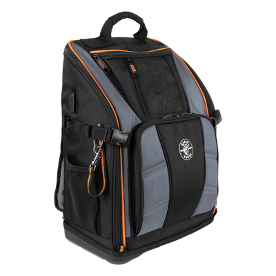 Mochila Profesional para Herramientas / 27 Bolsillos / Base Moldeada Ancha / Interior Naranja / Puerto USB-C / Acceso Estación de | SIERRA STORE