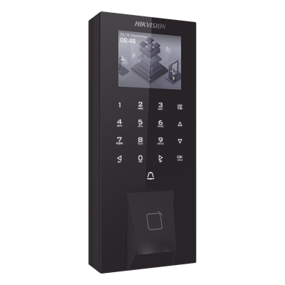 HIKVISION DS-K1T807MBFWX-E1 - Terminal de Control de Acceso Biométrico / Huella + Tarjeta M1 + PIN + Bluetooth / 5,000 Huellas / | SIERRA STORE
