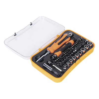 Juego de Puntas y Accesorios con 65 piezas. Doble Maneral. | SIERRA STORE
