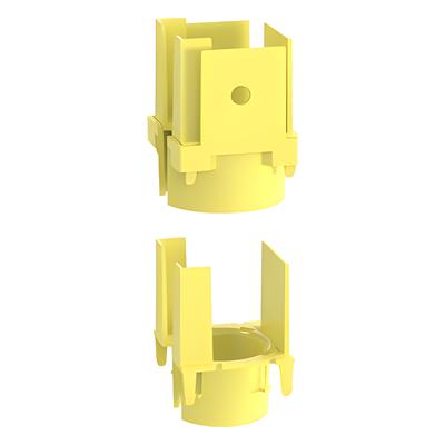 PANDUIT FIDT2X2LYL - Tapa de Salida para Tubo Corrugado / 1.5 in (38 mm) / Para Canaleta 2x2 FiberRunner™ / ABS / Color Amarillo | SIERRA STORE