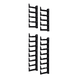 PANDUIT XGL-FMS48B - Kit de Dedos para Gestión de Cables / 48 UR / Dedos 100 mm / Montaje LH/RH / Color Negro | SIERRA STORE