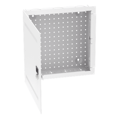PANDUIT MS14EHDS - Gabinete de Montaje en Pared / 14 in de Altura / Acero Calibre 18 / Carga 16 kg (35 lb) / Puerta Reversible con | SIERRA STORE