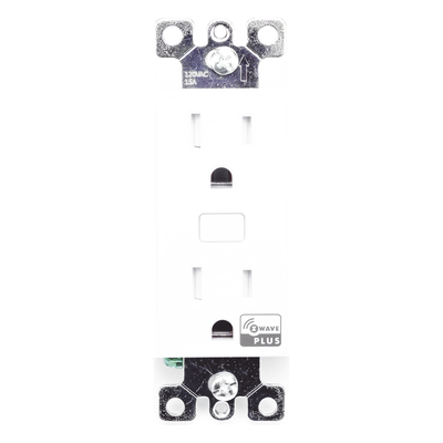 Tomacorriente Inteligente Z-Wave / 120 VCA 60 Hz / Carga 1800W Resistiva / Alcance 20.5 m (67.3 ft) / Empotrable Interior | SIERRA STORE