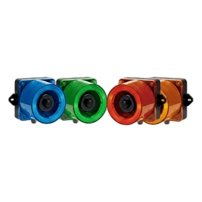 Baliza LED con Sirena Electrónica / 31 Tonos / 123 dB / LED Azul / IP66 / 12-24 VCD / -50°C a +50°C | SIERRA STORE