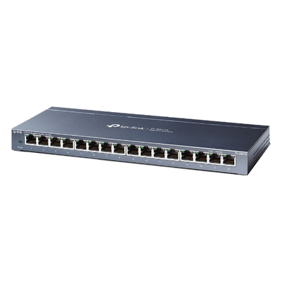 Switch / 16 Puertos Gigabit / 10/100/1000 Mbps / Fanless / Escritorio o Pared | SIERRA STORE
