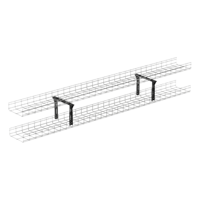 PANDUIT PWB12FRTBBL - Soporte Trapezoidal Apilable / 300 mm (12") Ancho / Acero Recubierto en Polvo / Negro / Centros de Datos | SIERRA STORE