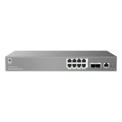 Switch Administrable L2++ / 8 Puertos Gigabit PoE 120W / 2 Puertos 2.5G SFP / 26 Gbps / Gestión Cloud / VLAN 4K | SIERRA STORE