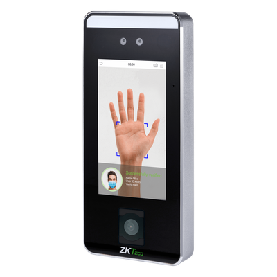 Terminal Biométrica / Reconocimiento Facial Visible Light / QR Code / Palm Vein / Detección de Mascarillas / Pantalla Táctil 5" / | SIERRA STORE