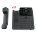 Kit Teléfono IP Empresarial / Pantalla Táctil IPS HD 2.8" / 12 Líneas SIP / Puertos Gigabit con Bypass / Auricular Bluetooth / | SIERRA STORE