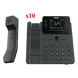 Kit Teléfono IP Empresarial / Pantalla Táctil IPS HD 2.8" / 12 Líneas SIP / Puertos Gigabit con Bypass / Auricular Bluetooth / | SIERRA STORE