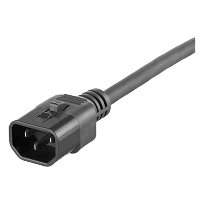 PANDUIT PLD04BL - Cable de Alimentación con Bloqueo Doble / IEC C13-C14 / 17 AWG / 10A / 1.2 m (3.9 ft) / Paquete 10 Piezas | SIERRA STORE