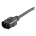 PANDUIT PLD04BL - Cable de Alimentación con Bloqueo Doble / IEC C13-C14 / 17 AWG / 10A / 1.2 m (3.9 ft) / Paquete 10 Piezas | SIERRA STORE