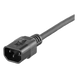PANDUIT PLD04BL - Cable de Alimentación con Bloqueo Doble / IEC C13-C14 / 17 AWG / 10A / 1.2 m (3.9 ft) / Paquete 10 Piezas | SIERRA STORE