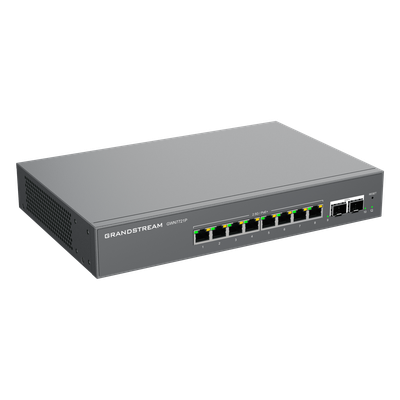 Switch L2 Lite Administrable de 10 Puertos / 8 Puertos Ethernet 2.5 Gbps / 2 Puertos SFP+ 10 Gbps / PoE+ 802.3af/at / VLAN 802.1Q / | SIERRA STORE