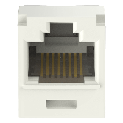 PANDUIT CJE6X88TGIW - Conector Jack RJ45 / Cat 6A / Mini-Com TG / Sin Blindaje / Gel Anti-Corrosión / 22-26 AWG / Color Blanco Mate | SIERRA STORE