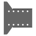 EPCOM INDUSTRIAL SDJH169 - Placa de Montaje en Pared / Acero Resistente / 183x100x90 mm / Compatible Ladrillo, Concreto y Madera / | SIERRA STORE