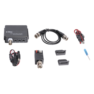 Kit de transmisión de video / 400 m (1312 ft) / 2 MP / HD-TVI HD-CVI AHD CVBS / Activo+Activo / Protección grado III | SIERRA STORE