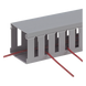PANDUIT G3X3LG6 - Canaleta Ranurada de PVC / 3.25 in Ancho / 3.12 in Alto / 6 ft (1.8 m) Largo / Tipo G / Gris Claro | SIERRA STORE
