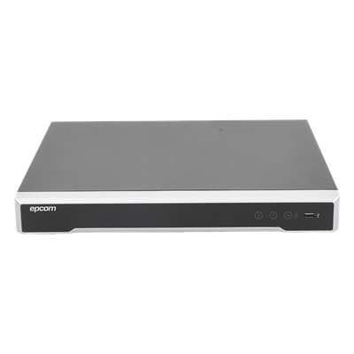 DVR 16 Canales TurboHD + 16 Canales IP / 8 Megapixel (4K) / Acusense (Evita Falsas Alarmas) / Audio por Coaxitron / 2 Bahías de Disco | SIERRA STORE