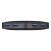 Hub USB Portátil / 4 Puertos USB 3.0 / Plug and Play / 71 x 71 x 16.6 mm (2.8 x 2.8 x 0.65 in) / Compatible Windows, macOS, Linux | SIERRA STORE