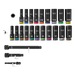 Juego de Dados de Impacto Profundos / Drive 3/8" / SAE y Métrico / 23 Piezas / Adaptadores Multi-Propósito / Estuche Modular | SIERRA STORE
