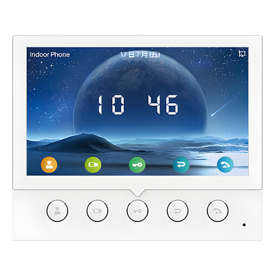 Monitor IP/SIP para Interior / Pantalla Capacitiva 7" / Wi-Fi 2.4 GHz / Audio HD Bidireccional / PoE / 8 Entradas de Alarma / RS485 | SIERRA STORE