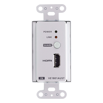 Transmisor HDMI / 4K 60Hz 4:2:0 / HDBaseT-Lite 40m / PoH / Placa de pared US / 131 pies | SIERRA STORE