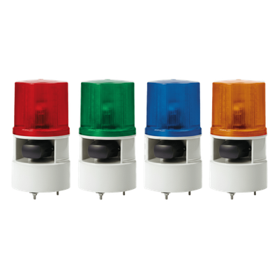 Baliza LED con Sirena / 5 Tonos 105 dB / 4 Patrones de Destello / 110-220 VCA / IP54 | SIERRA STORE