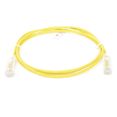 LINKEDPRO BY EPCOM LP-UT6-100-YE-28 - Cable de Parcheo Slim UTP / Cat6 / 28 AWG / 1 Metro (3.28 Pies) / 10 Gbps / Amarillo | SIERRA STORE