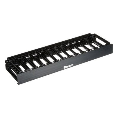 PANDUIT NMF1 - Organizador de Cables Horizontal / Alta Densidad / 1UR / 19in / Frontal Único / ABS | SIERRA STORE