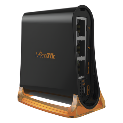 (hAP mini) Router 3 puertos 10/100 Mbps, Wi-Fi 2.4 GHz 802.11 b/g/n, Antena 360º 1.5 dBi, hasta 158 mW de potencia | SIERRA STORE