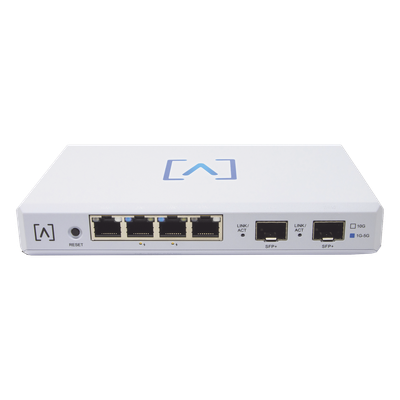 Router VPN / 4 Puertos Ethernet 2.5 Gbps / 2 Puertos PoE+ 802.3af/at / 2 Puertos SFP+ 10 Gbps / Filtrado DPI / Administración en Nube | SIERRA STORE